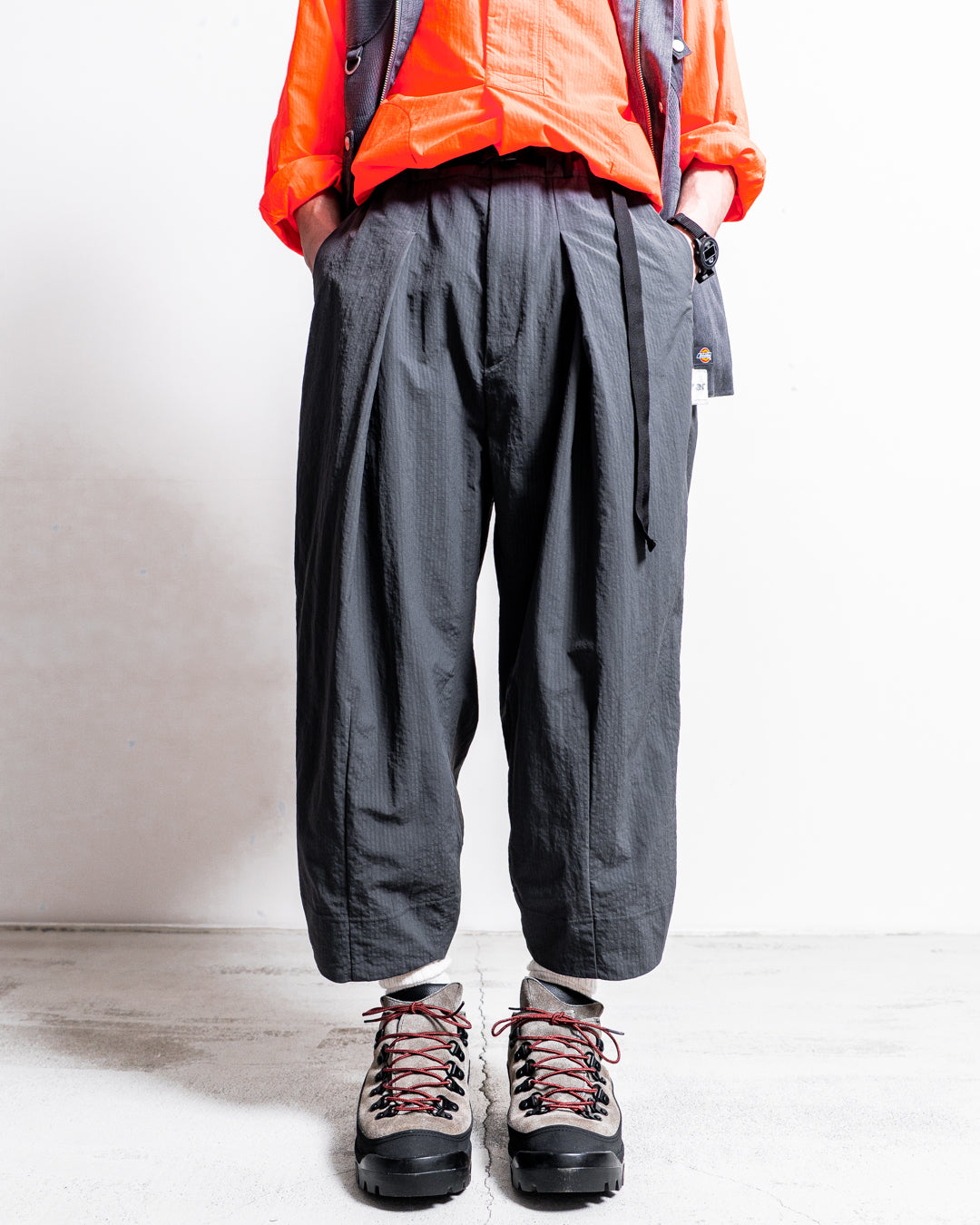 【zentex exclusive】norbit Shadow Stripe Cropped Easy Pants "zentex custom"
