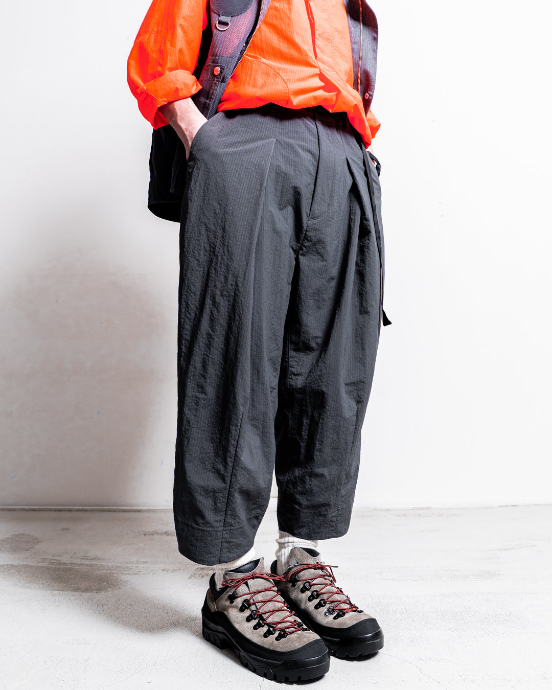 【zentex exclusive】norbit Shadow Stripe Cropped Easy Pants "zentex custom"