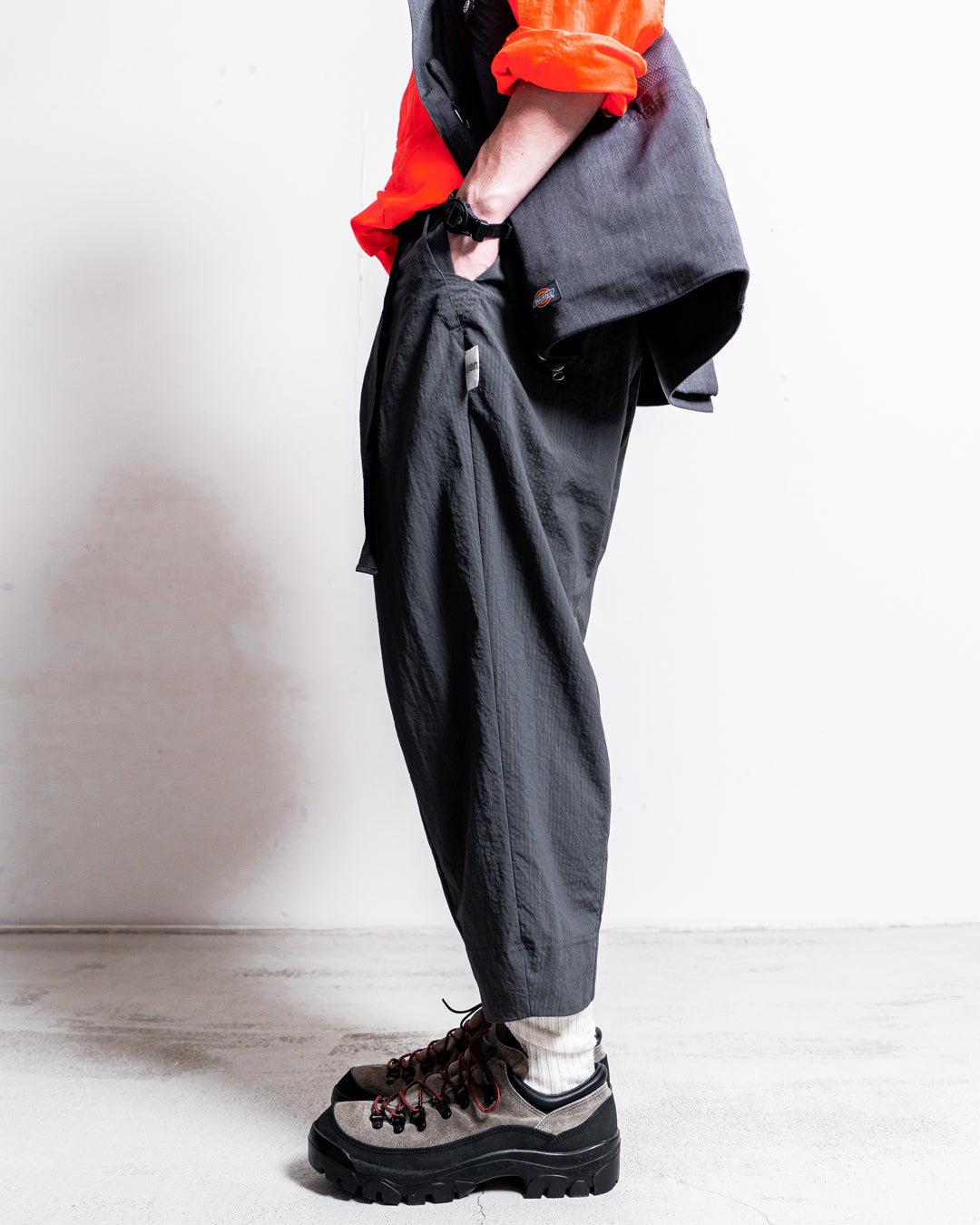 【zentex exclusive】norbit Shadow Stripe Cropped Easy Pants "zentex custom"