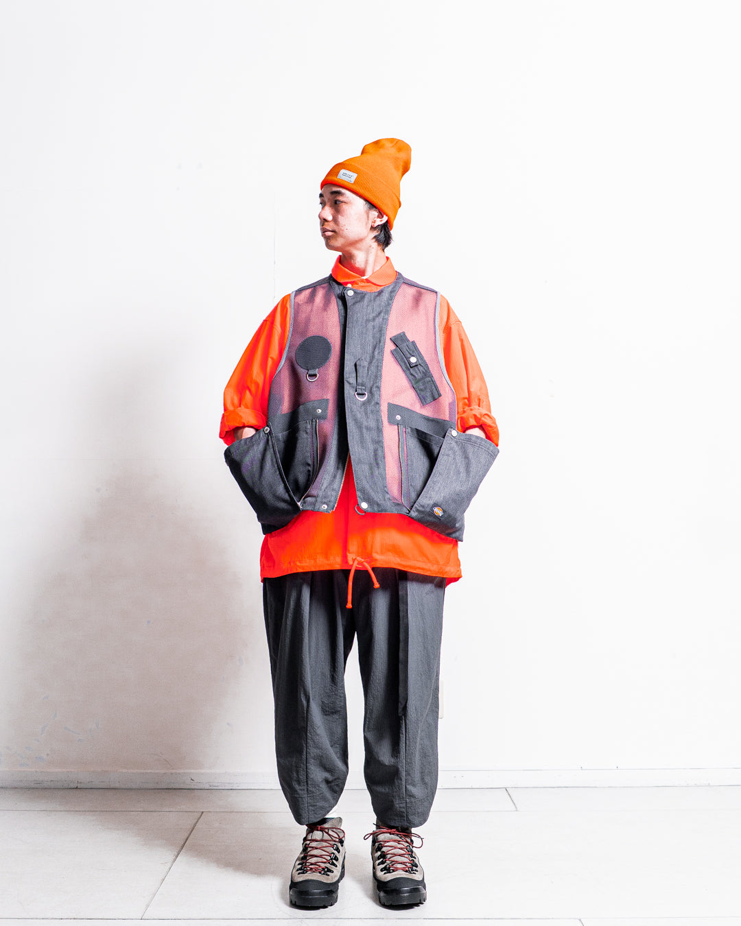 【zentex exclusive】norbit Shadow Stripe Cropped Easy Pants "zentex custom"