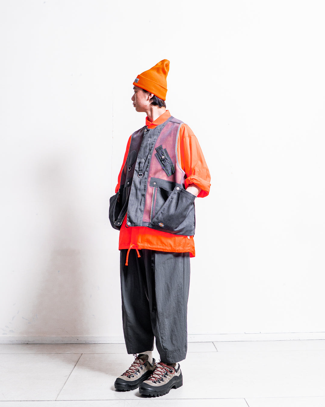 【zentex exclusive】norbit Shadow Stripe Cropped Easy Pants "zentex custom"