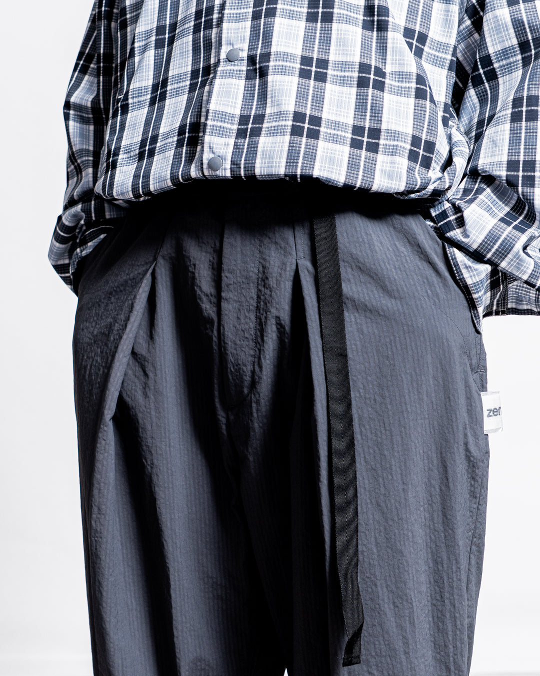 【zentex exclusive】norbit Shadow Stripe Cropped Easy Pants "zentex custom"